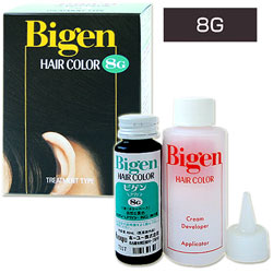 ビゲンヘアカラー 8g 自然な黒色 白髪染め Bigen Hoyu