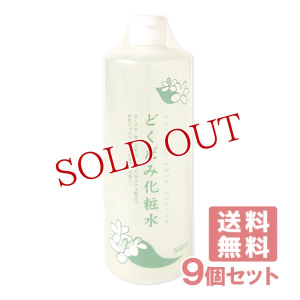 画像1: ちのしお ナチュラルスキンローション どくだみ化粧水 500ml×9個セット natural skin lotion CHINOSHIO【送料無料】 (1)