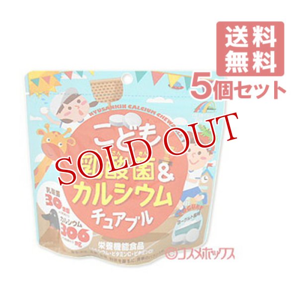 画像1: こども乳酸菌カルシウムチュアブル 栄養機能食品 90g×5個セット ユニマットリケン(UNIMAT RIKEN)【送料無料】 (1)