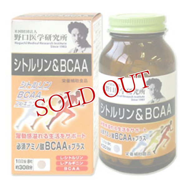 画像1: 野口医学研究所　シトルリン＆BCAA　330mg×240粒　約30日分　Noguchi　Medical　ResearchInstitute (1)