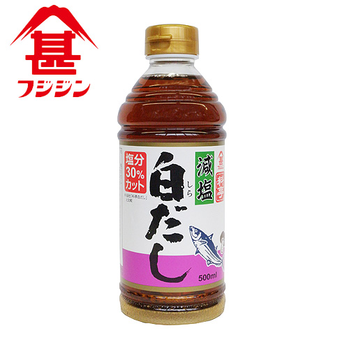 富士甚醤油 フジジン 減塩白だし 500ml