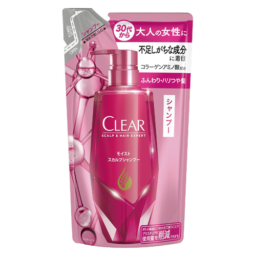 クリア(CLEAR) モイスト スカルプシャンプー つめかえ用 300g ユニリーバ(Unilever)