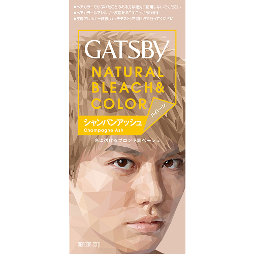 ギャツビー　ナチュラルブリーチカラー　シャンパンアッシュ　GATSBY　mandom